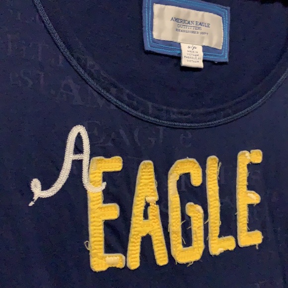 NAVY AE low neck t shirt - Picture 2 of 4